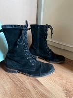 Stiefelette Zign Zalando schwarz Wildleder Used Look 37 schwarz Köln - Ehrenfeld Vorschau