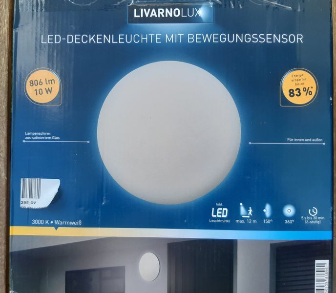 LIVARNO LUX® Deckenleuchte LED mit Bewegungsmelder ca. Ø 27,5 in Sachsen -  Bad Gottleuba-Berggießhübel | Lampen gebraucht kaufen | eBay Kleinanzeigen  ist jetzt Kleinanzeigen