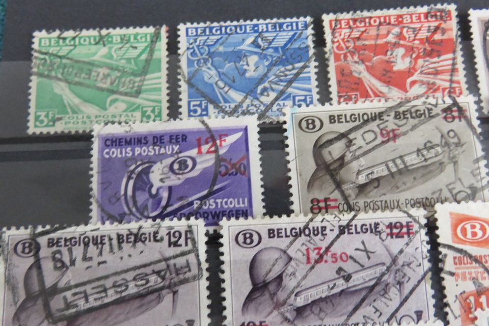 Konvolut Belgien Post Paketmarken 1938 - 1945 in Eging am See