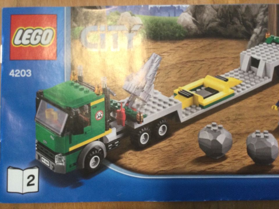 LEGO City Set 4203 Grubenbagger und Transporter Preis VB 95€ in Burglauer