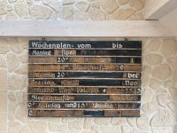 Historische Wandtafel Wochenplan Tafel aus Holz Sachsen - Zwickau Vorschau