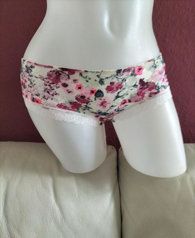 Spitzen-Panties Pants weiß Spitze pink lila rosa 36 38 S/M Briefs in Schwieberdingen