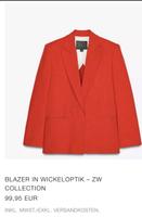 Zara Blazer, orange in Wickeloptik, neu mit Etikett Düsseldorf - Gerresheim Vorschau
