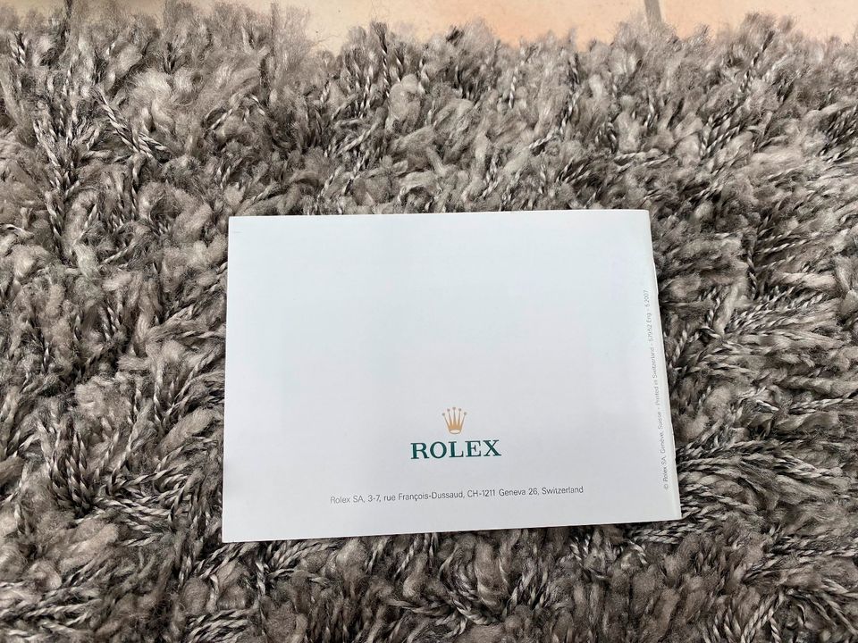 Original Booklet Your Rolex Oyster 5.2007 579.52 Eng in Baden-Württemberg -  Weinstadt | eBay Kleinanzeigen ist jetzt Kleinanzeigen