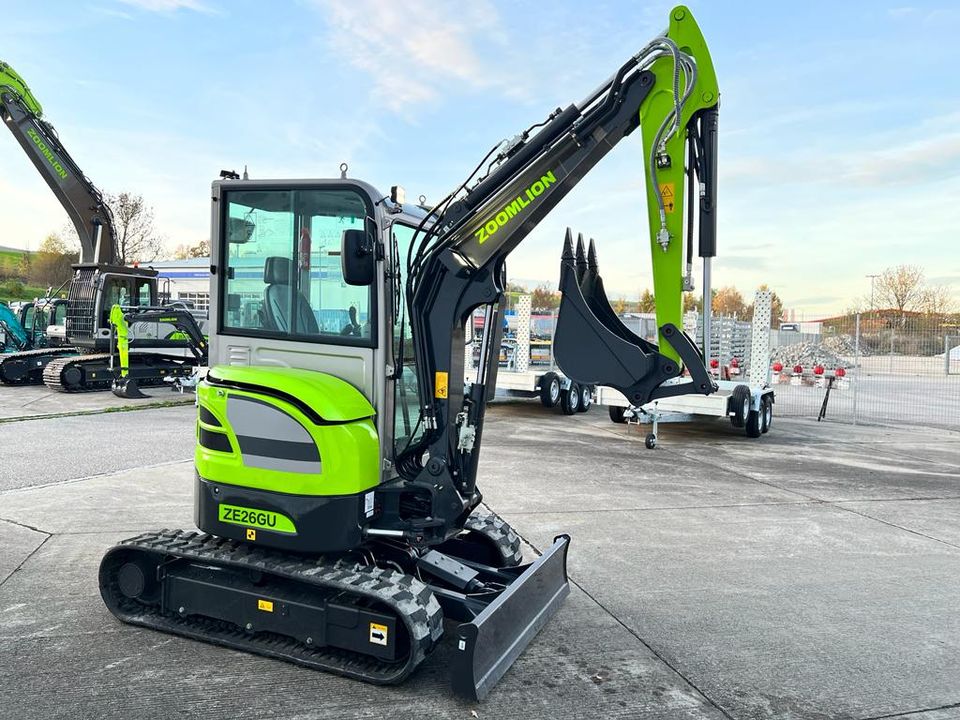 Minibagger Zoomlion ZE26GU2,7 t.Kubota Motor, 3 Jahre Garant in Dresden