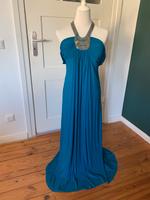 Abendkleid lang. blau von Apart, neckholder, Petrol Brandenburg - Brandenburg an der Havel Vorschau