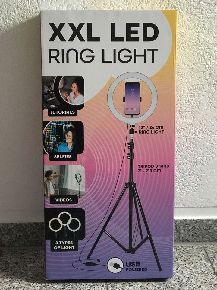 Profi Selfie-Ring XXL Stativ LED Ringlicht mit Stativ Handy in  Nordrhein-Westfalen - Delbrück | eBay Kleinanzeigen ist jetzt Kleinanzeigen