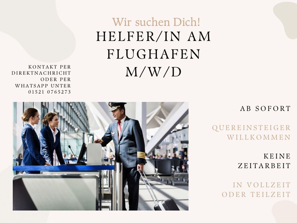 Helfer/in am Flughafen gesucht (m/w/d) in Berlin