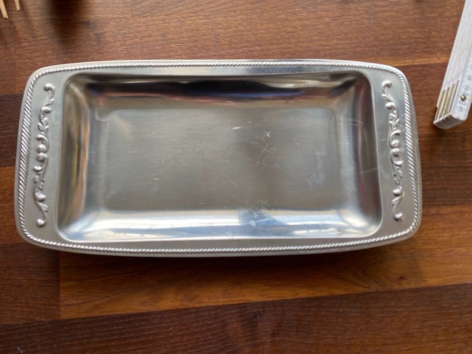 Silbernes Tablett ca. 35x17 cm Servieren Küche in Fürth