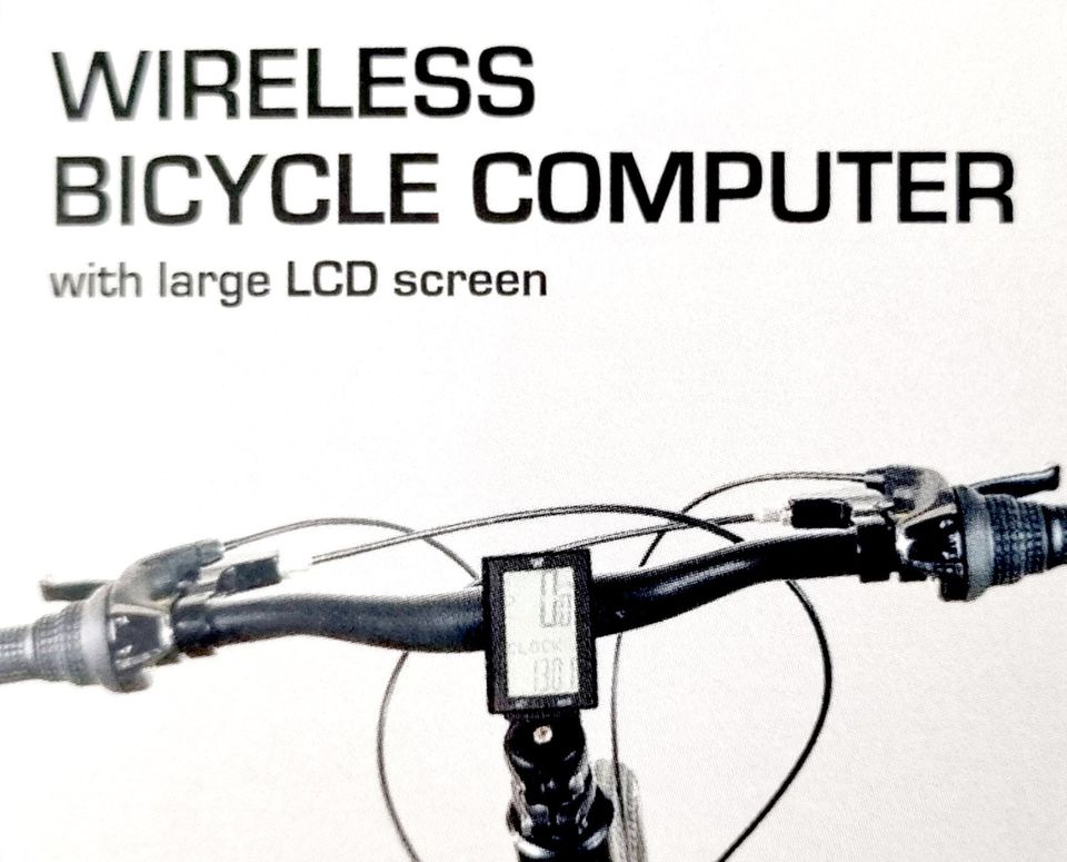 Fahrrad-Computer kabellos, 15 Funktionen, großes LCD-Display, NEU in Neuss