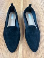 Loafer aus Veloursleder Schwarz 41 Hessen - Fuldabrück Vorschau