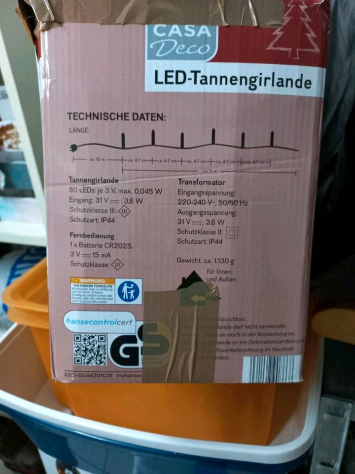 Led Tannengirlande ca 5m + Led Tannengurlande ca2,60.   Bauhof in Bad Feilnbach