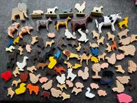 DDR Holz Tiere Spielset Bauernhof Sachsen - Auerbach (Vogtland) Vorschau
