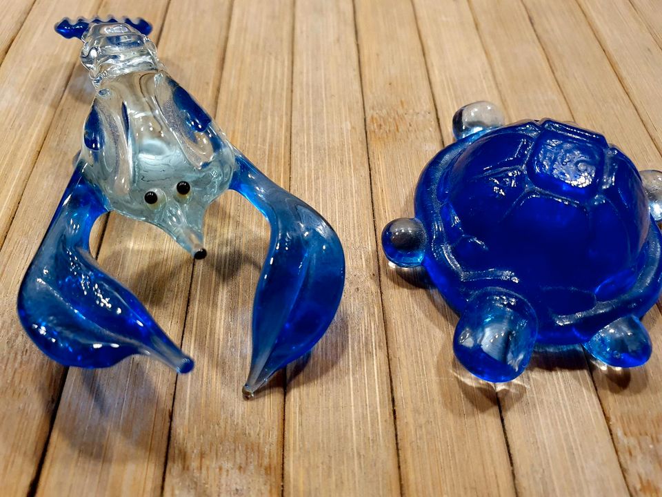 2 sehr , niedliche Glasfiguren / Skorpion und Schildkröte/ Glas in Bremervörde