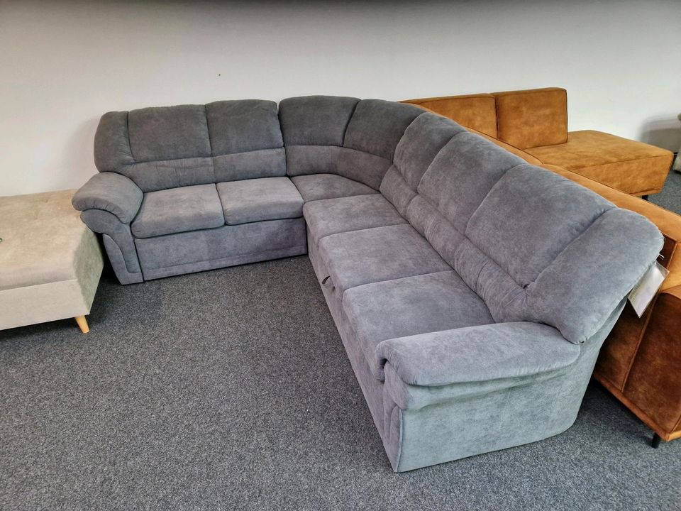 Sofa Wohnlandschaft Ecksofa Rundecke Schlaffunktion Bettkasten Möbel Wurm WIR LIEFERN DEUTSCHLANDWEIT in Osnabrück