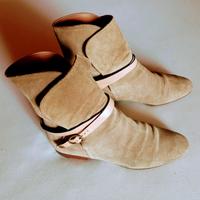 Chloe Stiefeletten beige-braun Gr. 37 Leder Bayern - Straubing Vorschau