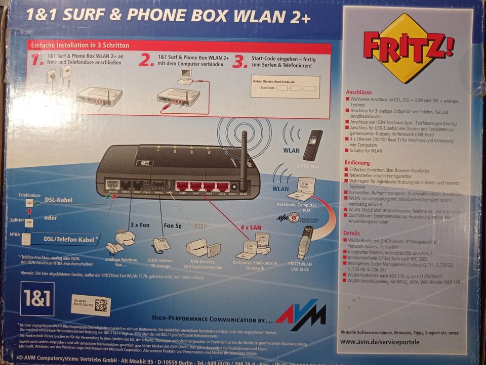 1 & 1 Surf & Phone Box Wlan 2 + in Radeberg