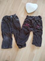 2x Zeeman Cordhose Hose braun Herz Stickerei Gr.74/80 Nordrhein-Westfalen - Heiligenhaus Vorschau