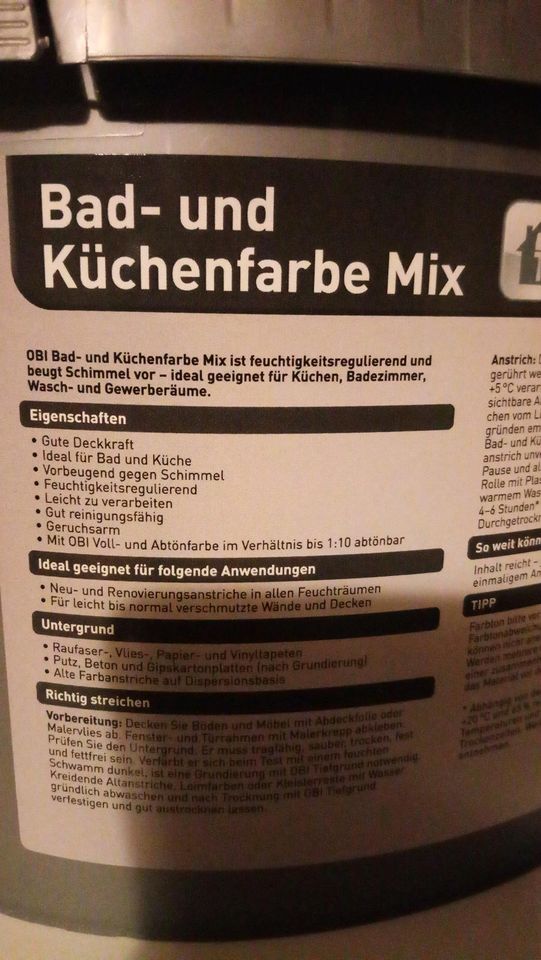 Bad- & Küchenfarbe 2l hellbraun DIY in Essen