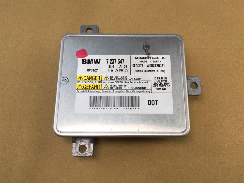 BMW F20 F21 E90 E91 F10 F11 F01 E84 E89 Xenon Steuergerät 7237647