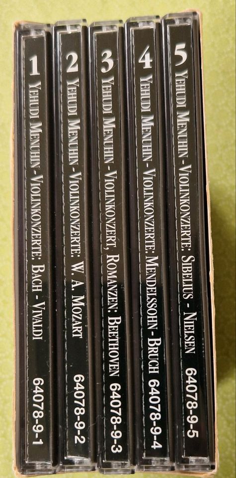 Yehudi Menuhin Violinkonzerte 5 CDs in Stuttgart