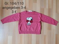 Snoopy Strickpullover Gr. 104/110 Mädchen Nordrhein-Westfalen - Weilerswist Vorschau