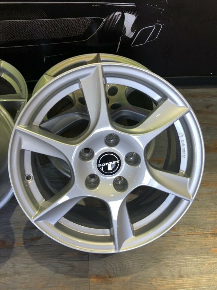 4x Borbet Alufelgen 7 x 16“  ET39 5x112 Audi+Mercedes+VW!!! in Minden