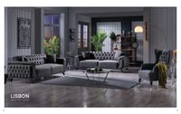 3+2+1 Sofa Couch Wohnlandschaft + Chesterfield + Bettfunktion Bayern - Weilbach Vorschau