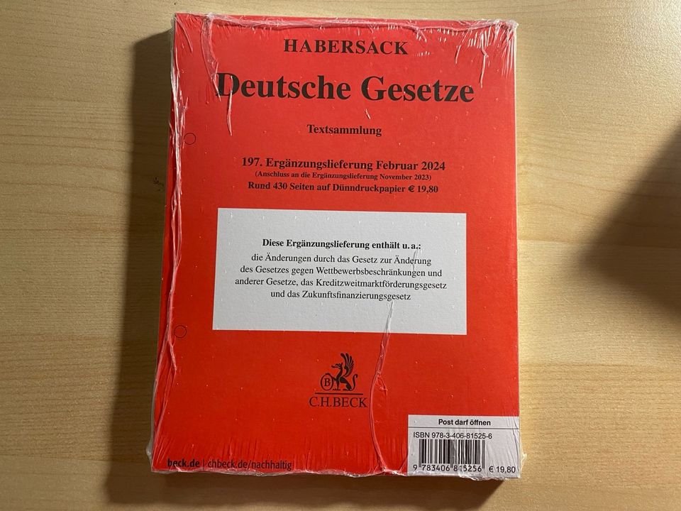 Habersack 197. EL Februar 2024 Deutsche Gesetze in Berlin