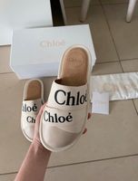 Chloe Pantoffeln Hausschuhe creme slippers Größe 37 Hessen - Baunatal Vorschau
