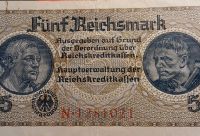 FÜNF REICHSMARK,  REICHSKREDITKASSEN Sachsen - Zwickau Vorschau