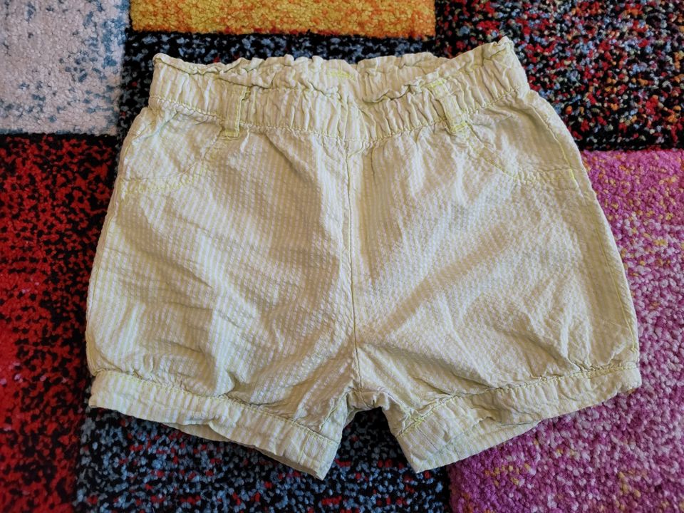 Topomini Mädchen Shorts, Gelb/Weiß, Gr. 92 in Ludwigshafen