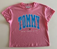 Tommy Hilfiger T-Shirt Größe 152 rosa Print hellblau/blue crush Saarland - Blieskastel Vorschau
