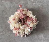 Trockenblumenkranz - Blumen Kranz - rosa & weiß mit Hortensien - Bayern - Landshut Vorschau