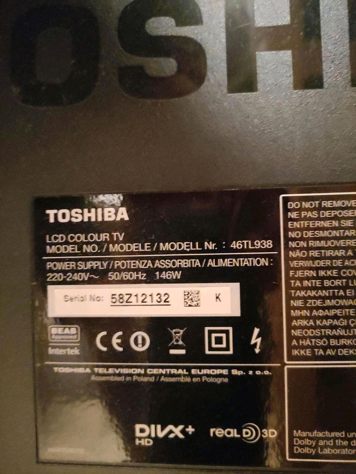 TV Toshiba 46TL938 in Leverkusen