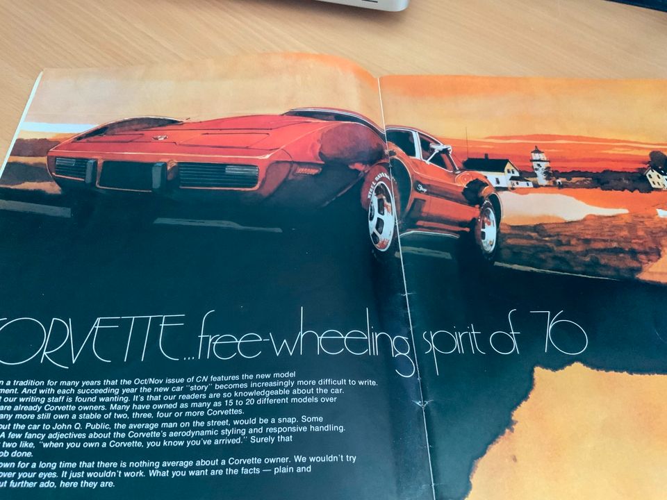 CORVETTE NEWS 10/1975 Oktober Spirit of '76" 32Seiten in Vechelde