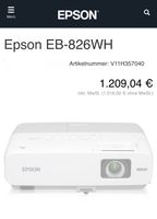 Epson Beamer EB-826WH West - Griesheim Vorschau