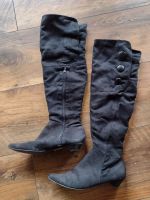 Schwarze Overknee Stiefel 37 Kunstleder Boots Baden-Württemberg - St. Georgen Vorschau