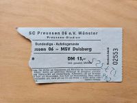 SC Preußen Münster, MSV Duisburg Memorabilia, Ticket, Selten Münster (Westfalen) - Centrum Vorschau