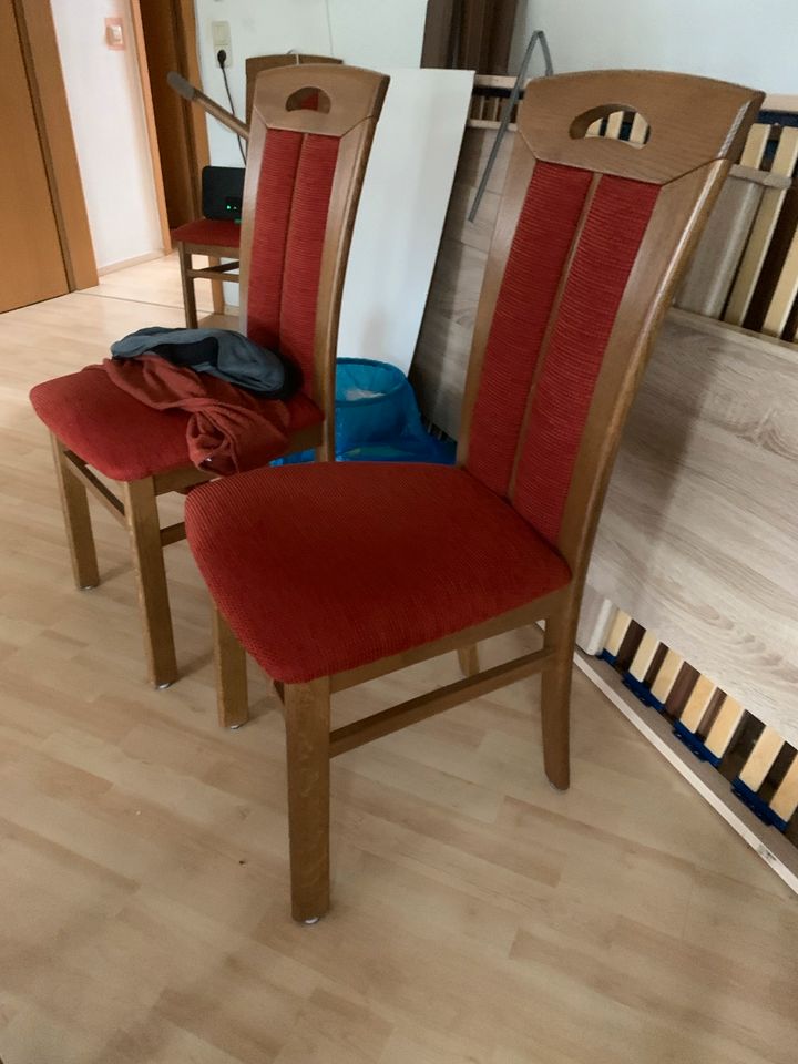 4 Stühle Esszimmer Holz in Aalen