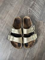 Birkenstock Arizona Gr. 38 Gold Saarland - Riegelsberg Vorschau