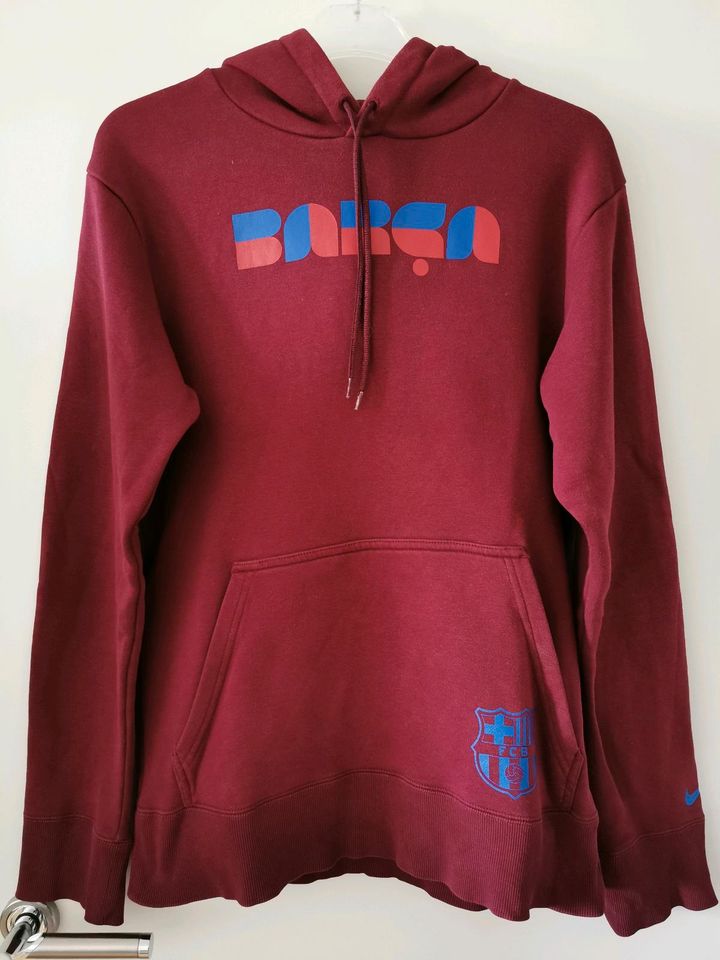 NIKE Sweatshirt, Kapuzenpullover FC Barcelona, Größe S in Kuppenheim