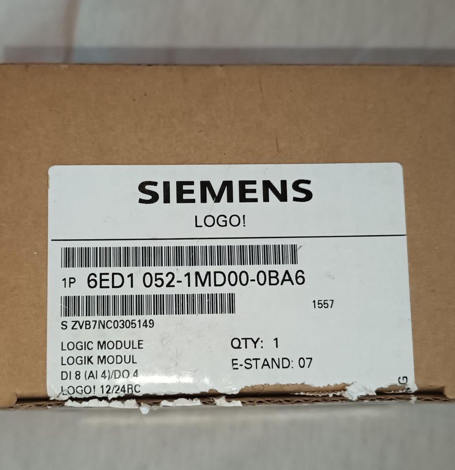 SPS programmierbare Steuerung Siemens LOGO! 6ED1 052-1MD00-0BA6 in Grande