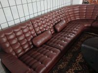 Vintage modulares Sofa ledersofa ledersessel 6 Elemente + hocker Dortmund - Innenstadt-Nord Vorschau