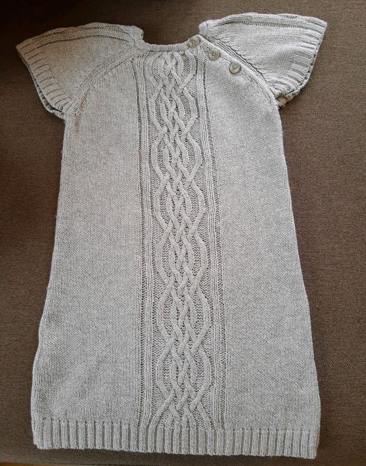 Strickkleid, Kleid, Größe 92, grau in Kleinrinderfeld