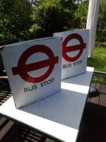 2 mal original BUS STOP emaille schilder London Saarland - Wadgassen Vorschau