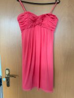 Esprit Cocktailkleid pink Korall Blumen Glitzer Gr. S Thüringen - Erfurt Vorschau