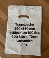 Tragetasche, weiß, geblockt 250 x 330 + 30 mm, mit Griffloch Sachsen-Anhalt - Calvörde Vorschau