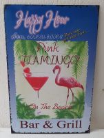 Blechschild "Pink Flamingo" Bar & Grill,ca. 35,5x23,5 cm,s. Fotos Lübeck - St. Lorenz Nord Vorschau