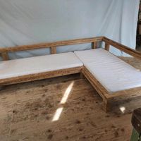 Altholz Eck Couch für 2 Matratzen 90x200cm Bayern - Bad Feilnbach Vorschau